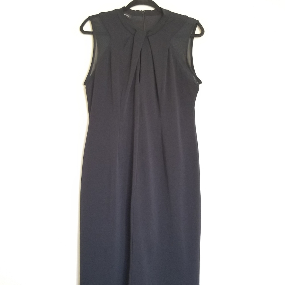 INC Sleeveless Mesh Black Dress Size XL